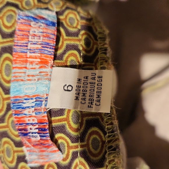 ❤️ URBAN OUTFITTERS GEOMETRIC PRINT FLARE DISCO PARTY PANTS, 6 (28) - Picture 4 of 9